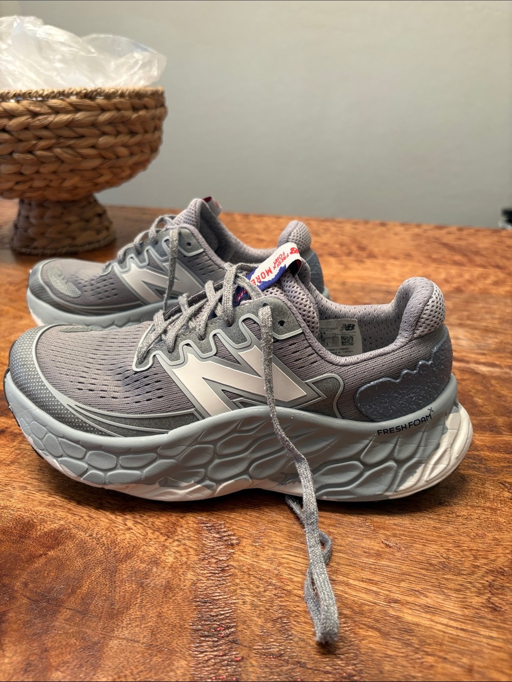 New Balance Kids' Gray Mesh Fresh Foam Sneakers